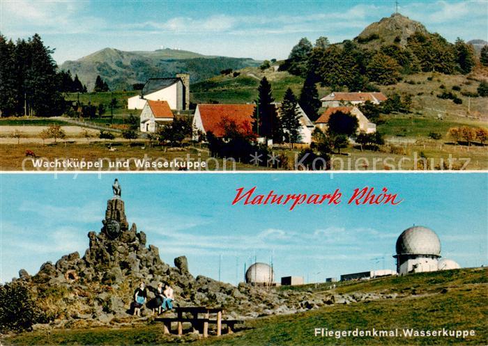 Wasserkuppe Rhoen Wachtkueppel Fliegerdenkmal Panorama