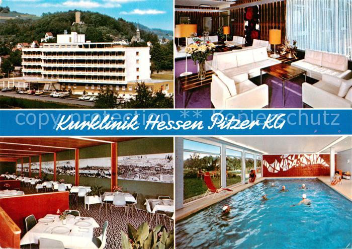 Bad Soden-Salmuenster Kurklinik Hessen Pitzer KG Gastraeume Hallenbad