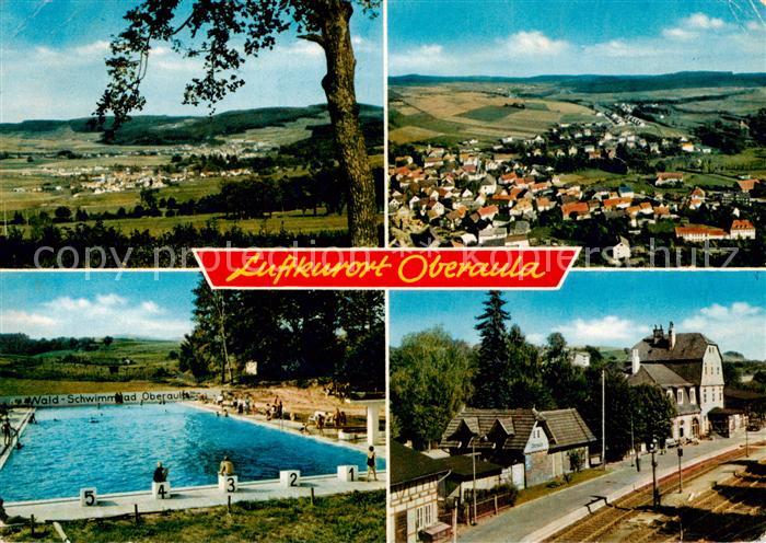 Oberaula Panorama Schwimmbad Ortsstrasse