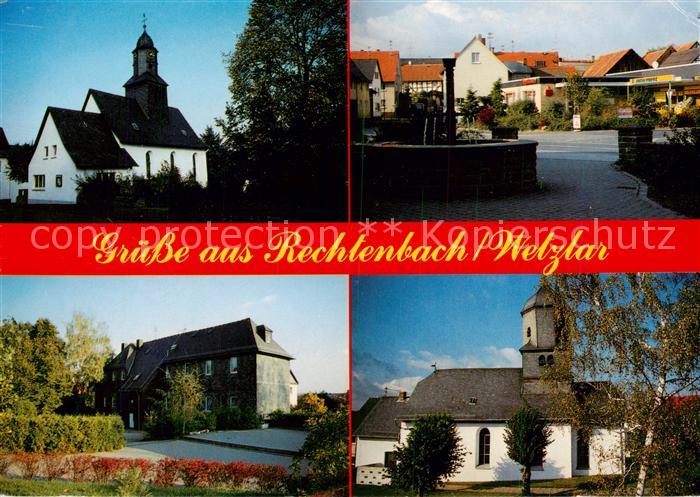 Rechtenbach Schweigen-Rechtenbach Kirche Kl Rechtenbach Dorfbrunnen Kinderheim Z