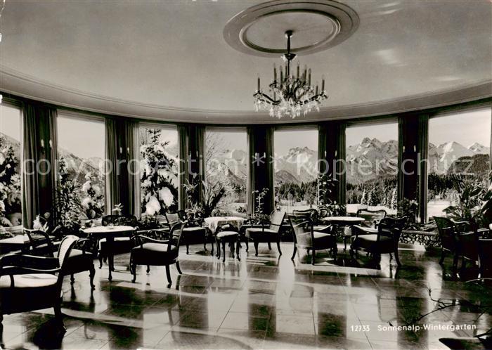 Sonthofen  Oberallgaeu Alpen Moor und Kneippbad Sonnenalp Wintergarten