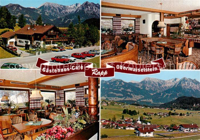 Obermaiselstein Gaestehaus Cafe Rapp Gastraeume Panorama