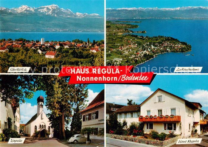 Nonnenhorn Bodensee Saentisblick Kapelle Fliegeraufnahme Haus Regula