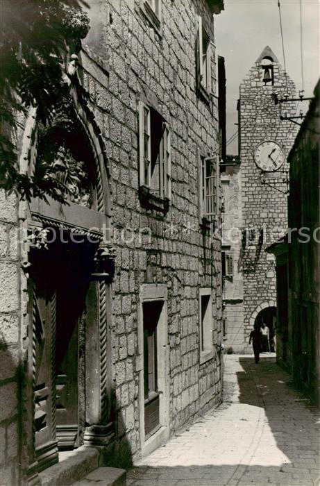 Rab Croatia Gasse Uhrturm