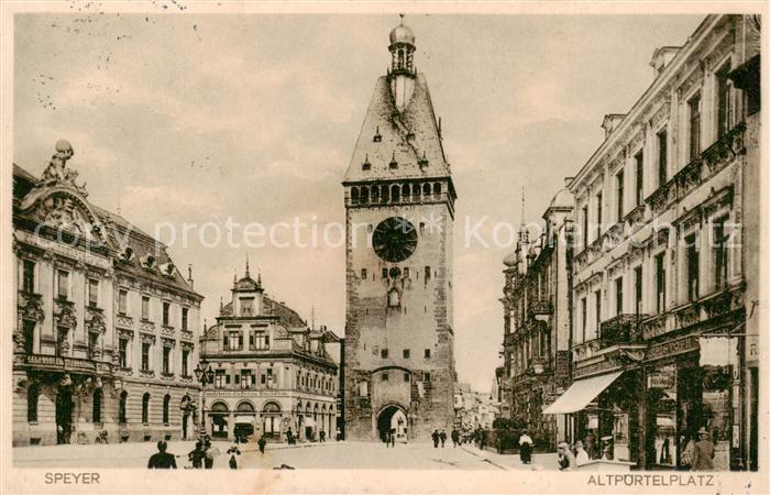 Speyer Rhein altpoertelplatz