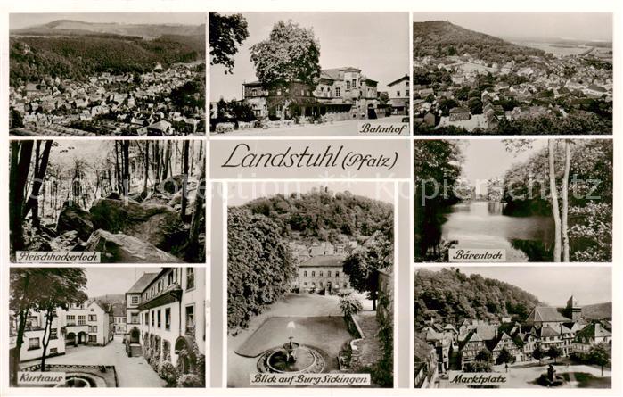 Landstuhl Bahnhof Fleischhackerloch Kurhaus Burg Sickingen Baerenloch Marktplatz