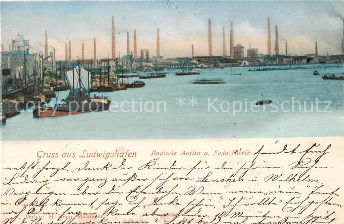 Ludwigshafen  Rhein Badische Anilin und Soda Fabrik