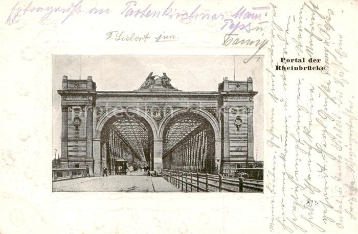 Ludwigshafen  Rhein Portal der Rheinbruecke