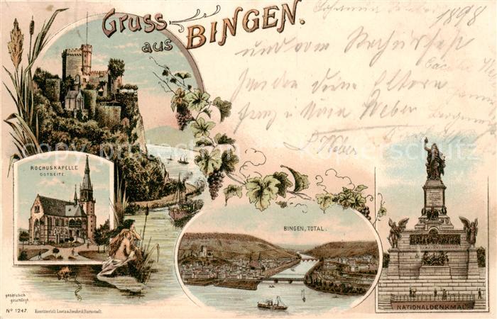 Bingen Rhein Rochuskapelle Rheinpartie Nationaldenkmal