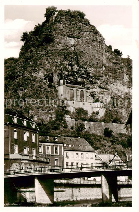 Idar-Oberstein Jdar-Oberstein Nahepartie mit Felsenkirche und alter Burg
