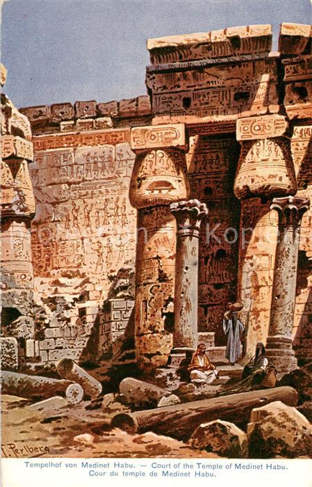 Medinet-Habu Theben Egypt Tempelhof