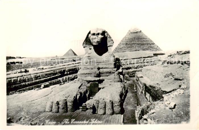 Cairo Egypt The Excavated Sphinx