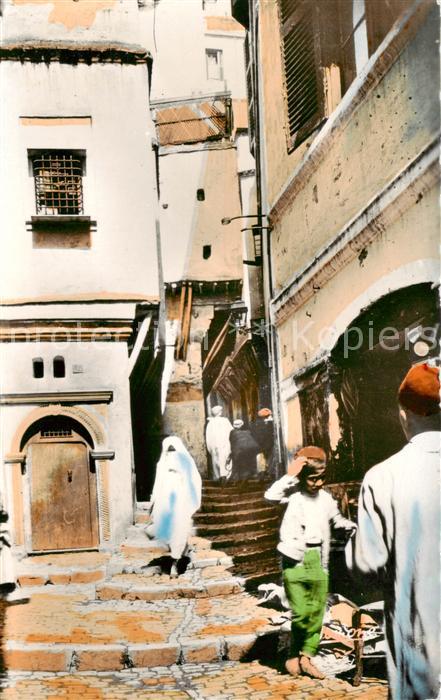 Alger Algerien Une rue de la Casbah
