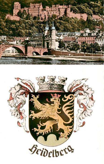 Heidelberg Neckar Schloss Neckarpartie