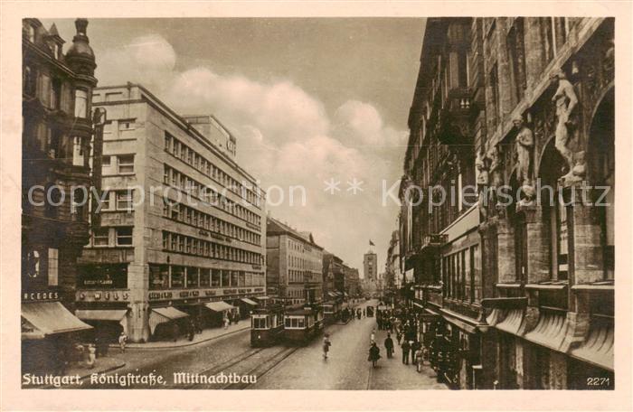 STUTTGART  CITY Koenigstrasse Mittnachtbau