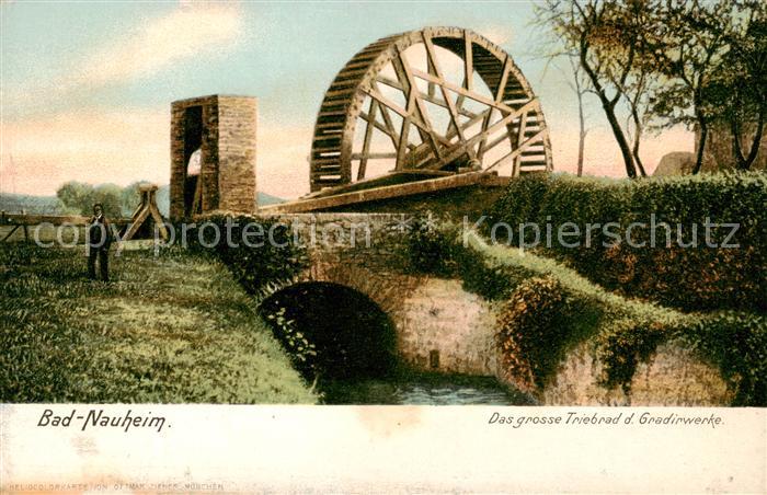 Bad Nauheim Das grosse Triebrad der Gradierwerke