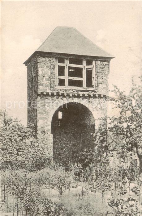 Burg Greifenstein Westerwald Der Ausfall am Pfarrgarten