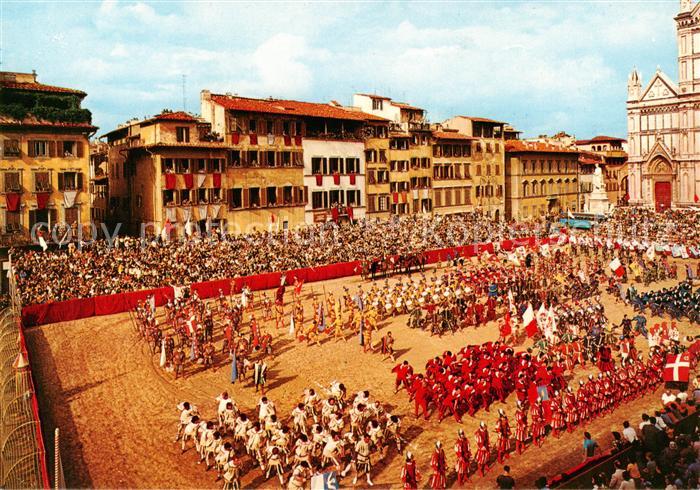 Firenze Florenz Piazza S Croce Il Calcio in costume