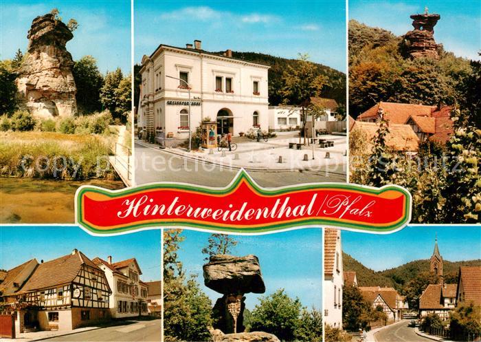 Hinterweidenthal Teufelstisch Kreissparkasse Fachwerkhaeuser Dorfstrasse