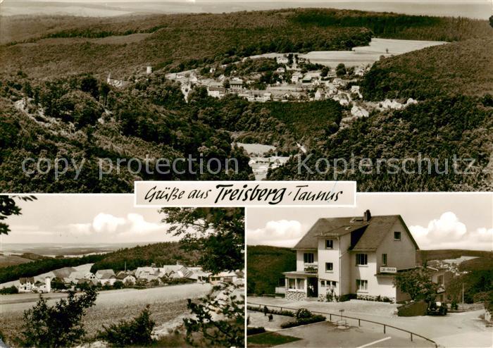 Treisberg Fliegeraufnahme Cafe Pension Sachs