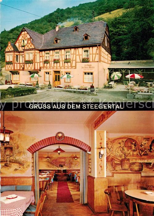 Steeg Bacharach Gasthaus zur alten Muehle Gastraum