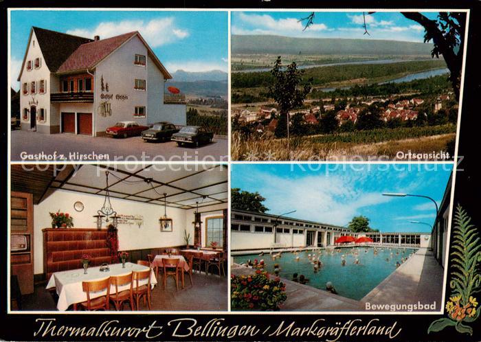 Bad Bellingen Gasthof zum Hirschen Panorama Gaststube Bewegungsbad