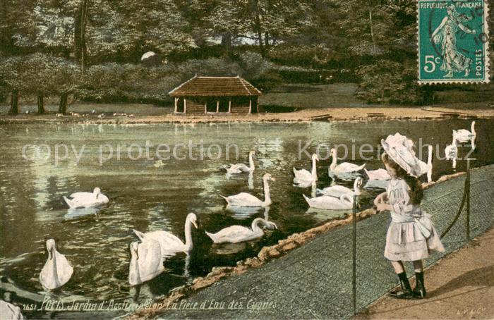 Paris 75 Jardin d’Acclimation La Piece d’Eau des Cygnes