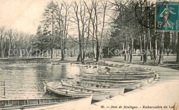 Bois de Boulogne Paris Embarcadere du Lac
