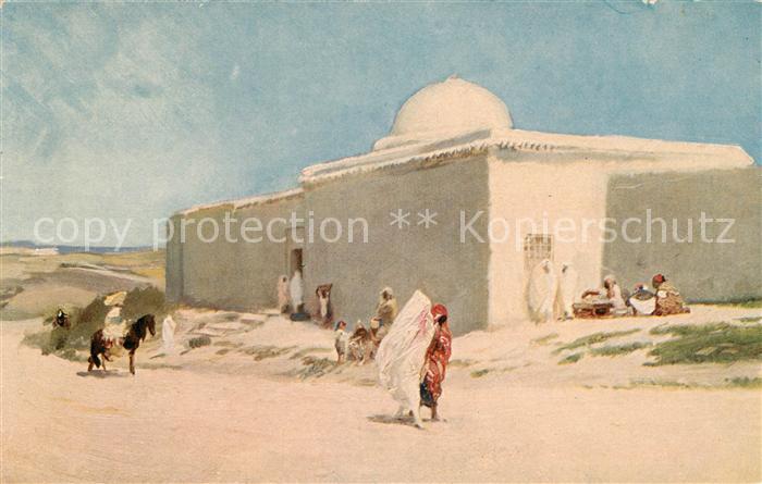 Cairo Egypt Grab eines Heiligen Tombeau d un Saint Kuenstlerkarte