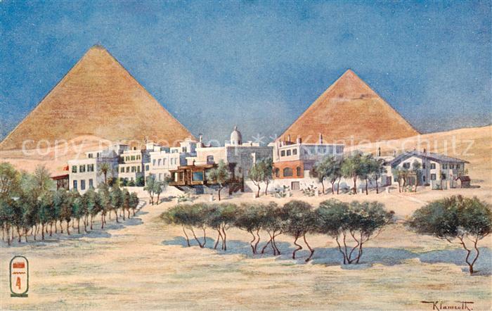 Cairo Egypt Mena House Hotel Kuenstlerkarte