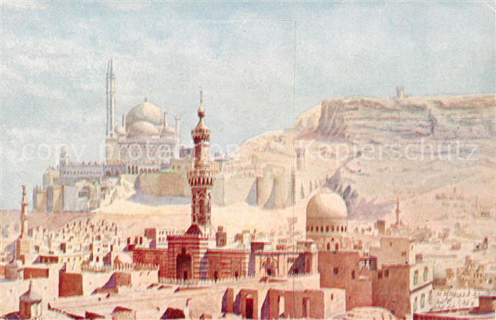 Cairo Egypt The Citadel Kuenstlerkarte