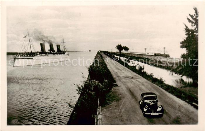 Suez Canal de Egypt Hochseedampfer Automobil