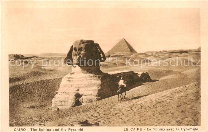 Cairo Egypt The Sphinx and the Pyramid