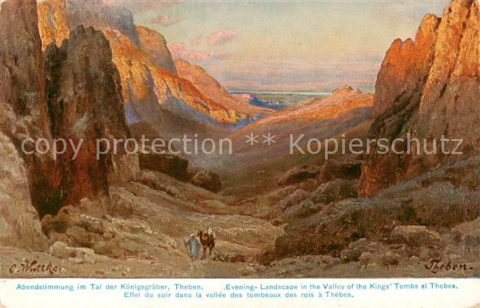 Theben  Egypt Im Tal der Koenigsgraeber