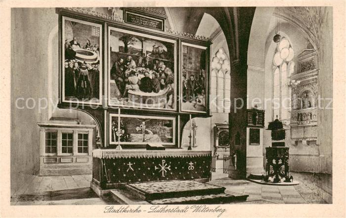 Wittenberg  Lutherstadt Stadtkirche Inneres