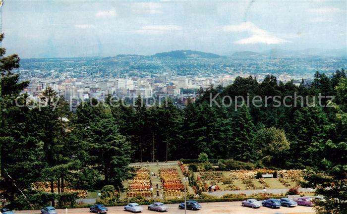 Portland Oregon USA The City of Roses and Mt Hood
