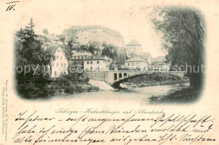 TueBINGEN BW Hohentuebingen und Alleenbruecke