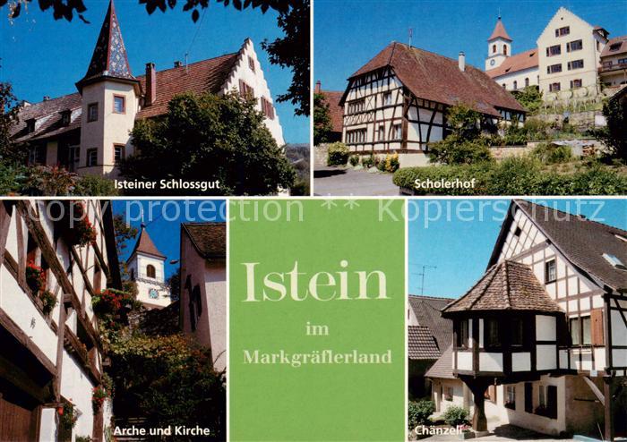 Istein Schlossgut Scholerhof Arche Kirche Chaenzeli Fachwerkhaeuser