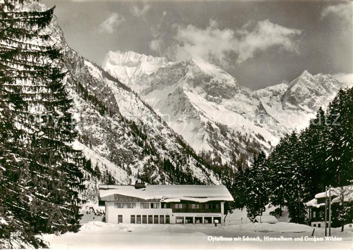 Oytalhaus 1010m Oberstdorf mit Schneck Himmelhorn und Grossem Wilden