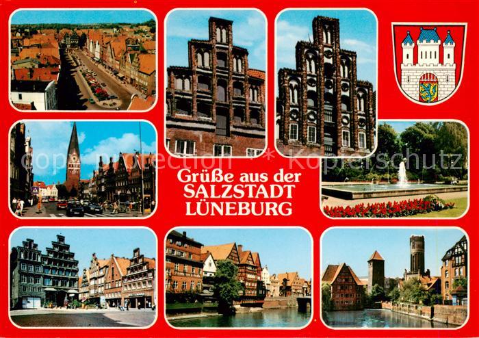 LueNEBURG  CITY Panorama Alte Ratsapotheke Giebelhaeuser Am Sande Park