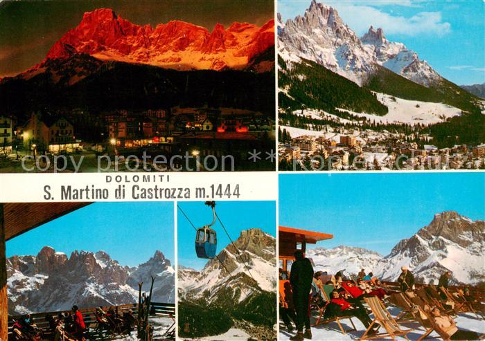 San Martino di Castrozza IT Panorama Seilbahn Terrasse