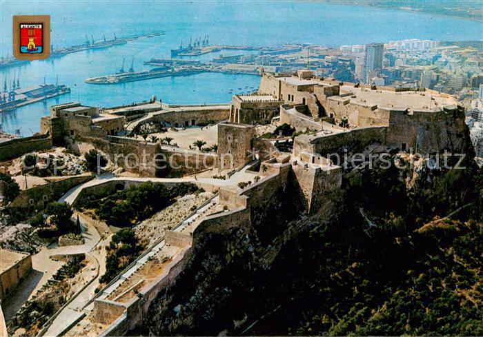Alicante Castillon de Santa Barbara Fliegeraufnahme