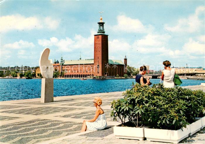 Stockholm Stadshuset och Solbaten av Christian Berg