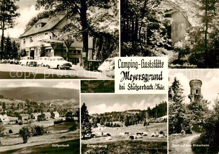 Stuetzerbach Camping Gaststaette Meyersgrund Goethe Haeuschen Turm Kinkelhahn