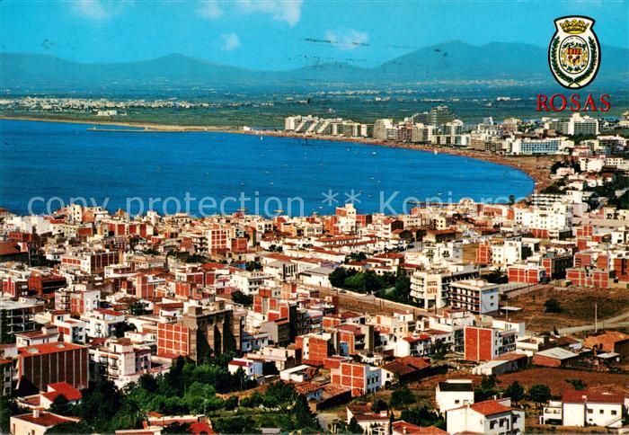 Rosas Costa Brava Cataluna ES Panorama Kuestenort