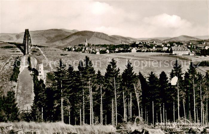 Winterberg Hochsauerland mit St Georg Sprungschanze