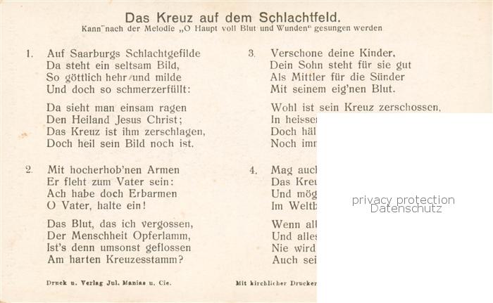 Saarburg Lothringen Sarrebourg 57 Schlacht bei Saarburg 20 Aug 1914 Kreuz auf de – Bild 2