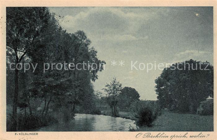 Minden Westfalen Partie am Bachlauf Feldpost