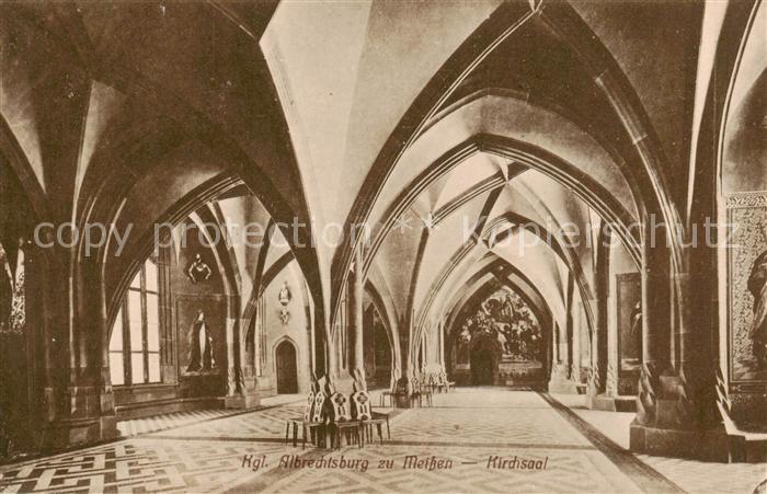 Meissen Elbe Sachsen Kgl Albrechtsburg Kirchsaal