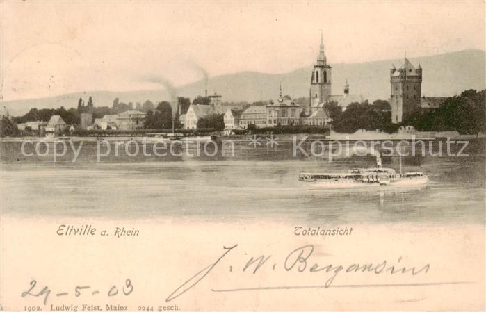 Eltville Rhein Panorama